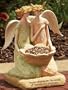 15" Angel Blossoms "Two Kneeling Angels" Garden Birdfeeder