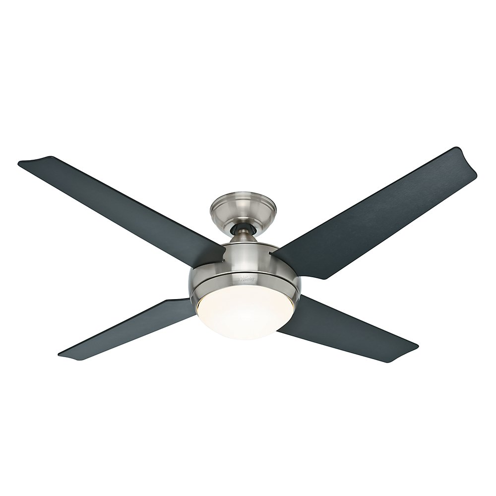 Hunter 59072 Sonic 52 Inch Brushed Nickel Ceiling Fan With Four