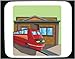 Decorated Mouse Pad with Australia, transportation, Melbourne, metro, architecture, building, train