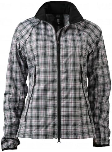Nivo Sports Ladies Plaid Windbreaker Jacket