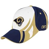 Reebok St. Louis Rams White Colorblock Adjustable Hat