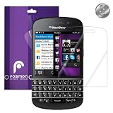 Fosmon Crystal Clear (HD) Screen Protector Shield for BlackBerry Q10 - 3 Pack
