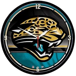 Jacksonville Jaguars NFL Round Wall Clock