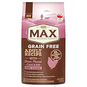 NUTRO MAX Adult Grain Free Recipe With Farm Raised Chicken Mini Chunk Dry Dog Food 4 Pounds NUTRO MAX Adult Grain Free Recipe With Farm Raised Chicken Mini Chunk Dry Dog Food 4 Pounds