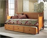 Casey Honey Maple Finish Wood Daybed