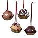 Set of 4 Chocolate Bon Bon Candy Christmas Ornaments Image