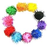 Rimobul Assorted Color Sparkle Balls My Cat's All Time Favorite Toy - 1.5" - 20 Pack
