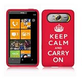 from AIO AIO Keep Calm & Carry On Lasred Silicone Case For HTC HD7 Schubert + LCD Screen Protector