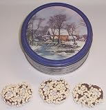 Scott's Cakes Milk Chocolate Covered Pretzel with White Chocolate Chips in a Mini Homestead Tin