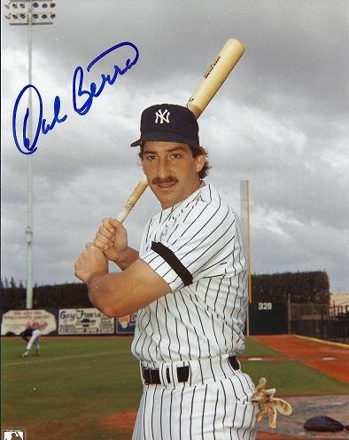 Dale Berra Autographed New York Yankees 8x10 Photo