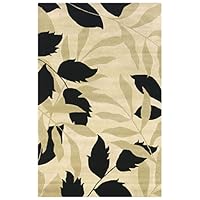 Rizzy Home PR0227 Pandora 8-Feet by 8-Feet Round Area Rug, Ivory