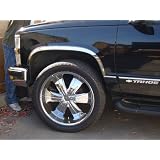 Chevrolet Tahoe GMC Yukon SUV 1995 - 1999 Fender Trim Molding Valutrim Polished SS by TFP