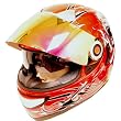 Motorcycle Street Bike Dual Lens/Double Shields Full Face Helmet Red