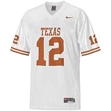 Nike Texas Longhorns #12 White Tackle Twill Football Jersey