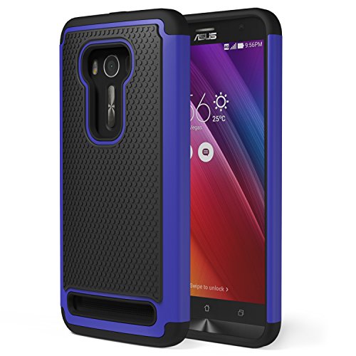MoKo ASUS Zenfone 2 Laser Case - [Anti Drop] Hard Polycarbonate + Silicone Protector Bumper Cover for ASUS Zenfone 2 Laser (ZE550KL / ZE551KL) 5.5 Inch Smartphone 2015 Release, INDIGO