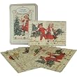 Cavallini Glitter Vintage Greetings Carte Postale in Tin