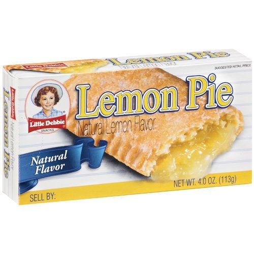 Little Debbie Lemon Fruit Pies 4 oz Individually Packaged (6 Pack)