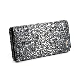 Portemonnaie en cuir femme noire, Anthoni Crown