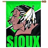 NCAA North Dakota Fighting Sioux 27-by-37 inch Vertical Flag