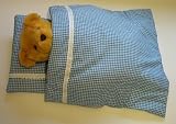 Lindon Honey Jointed Bear with quilt & pillow set