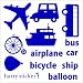 【ウォールステッカー】【harry sticker trip (旅)】転写式 hst-45-0048 サイズ:45cm×45cm ネイビーブルー