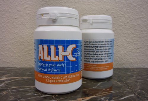 ALLI-C Allicin with Vitamin C and Bioflavonoids - 30 vegetarian capsules capture the power of garlic