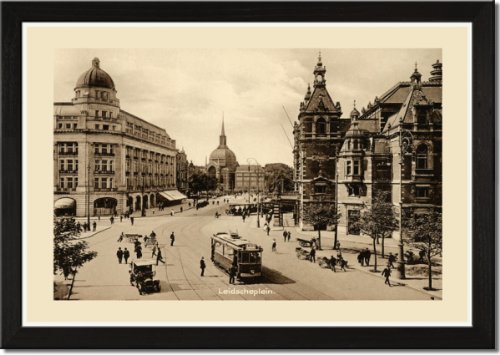 Framed Art Poster 20x30, Leidscheplein, Amsterdam