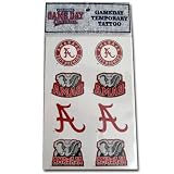 Alabama Crimson Tide Game Day Face Decals: 8 Pack