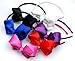 Syleia Fashion Headbands with 4 inch Bow, Set of 6 Blue, White, Black, Red, Purple, Rose School and Playtime Perfect Hair