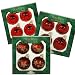 Krebs & Sohn Kugelset 7 cm 12-teilig, 1 Box rot / 1 Box Bordeaux / 1 Box Satin - Bordeaux