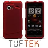 TUF TEK Dark Red Hard Soft-Touch Rubberized Plastic Skin Cover Case for Ver ....
