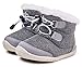 Baby Boy Boots Snow Winter Warm Infant Boy Shoes Soft Sole Anti-Slip Prewalker 6-24 Months Gray