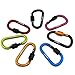 D-FantiX Aluminum D-ring Locking Carabiner Keychain Spring Clip Lock Carabiner Hook Outdoor Camping Equipment