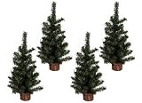 10 h Alpine Natural Base Trees (4 Pcs. Set)