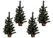 10"h Alpine Natural Base Trees (4 Pcs. Set)