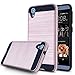 HTC Desire 626s Case, HTC Desire 626 Case,eTzone Premium Extra Slim Shockproof Case, Steel Hybrid Dual Layer [TPU + Soft Silicone] Protective Case Cover for HTC Desire 626 / 626s (626 Rose Gold)