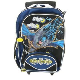 Batman Luggage Back Pack - Dark Knight Wheeled Backpack