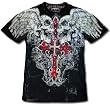 Xzavier Da Grind " Winged Skull Couture" Rhinestone T-Shirt #B