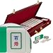 Emerald Green and White Tile Taiwan Baida Mahjong Set