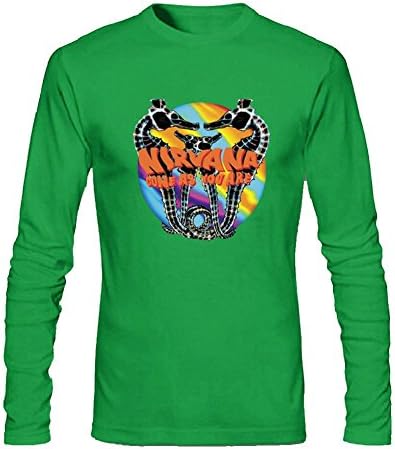 Daving Customized Nirvana Nevermind Lithium T Shirt for Mens Long Sleeve M