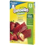 Gerber Graduates Fruit Strips, Strawberry, 5-Count Bars (Pack of 6)