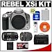 Canon EOS Digital Rebel XSi 12.2-Megapixel SLR Camera Body (Silver) with Tamron 28-80mm and 70-300mm Lens + 8GB SD Memory Card + LP-E5 Battery + Case + Bonus Accessory Kit