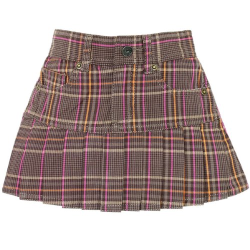 plaid pleated skort