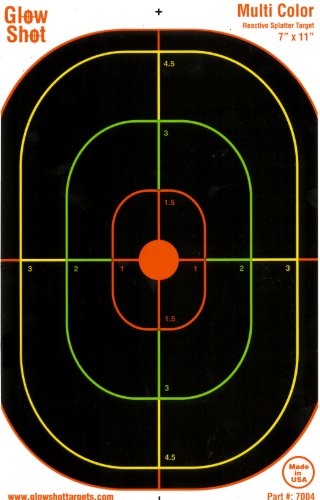 75 pack Oval Reactive Splatter Targets Glowshot Shooting Multi Color ...