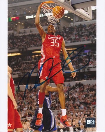 Kevin Durant Autographed Oklahoma City Thunder 8x10 All Star Photo