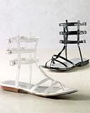 Patent gladiator sandal