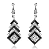 Earrings With 0.69ctw Precious Length 36mm