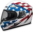 AFX FX-90 Full Face Motorcycle Helmet White Flag Small S 0101-3434