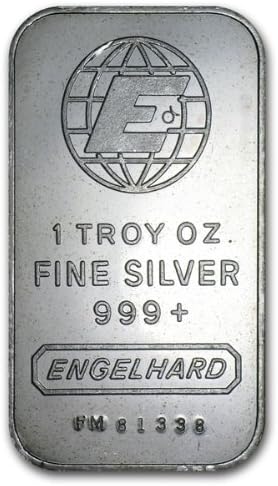 1 oz Engelhard Silver Bar .999 Fine