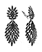 Women's Bohemian Tribal Style Rhinestone Studded Clip On Fashion Earrings
